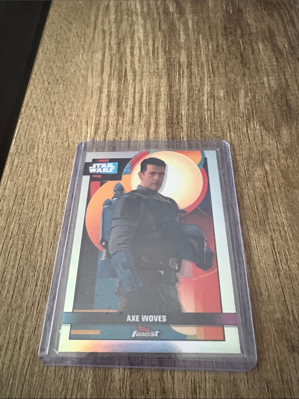 Topps Finest Star Wars Axe Woves Card